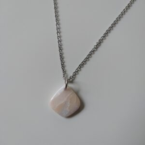 Ketting - beige marmer