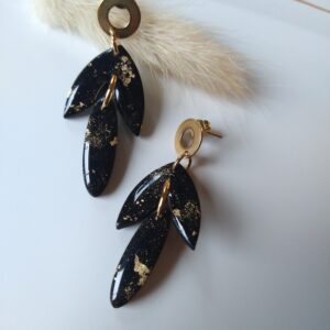 Double leaf - zwart goud
