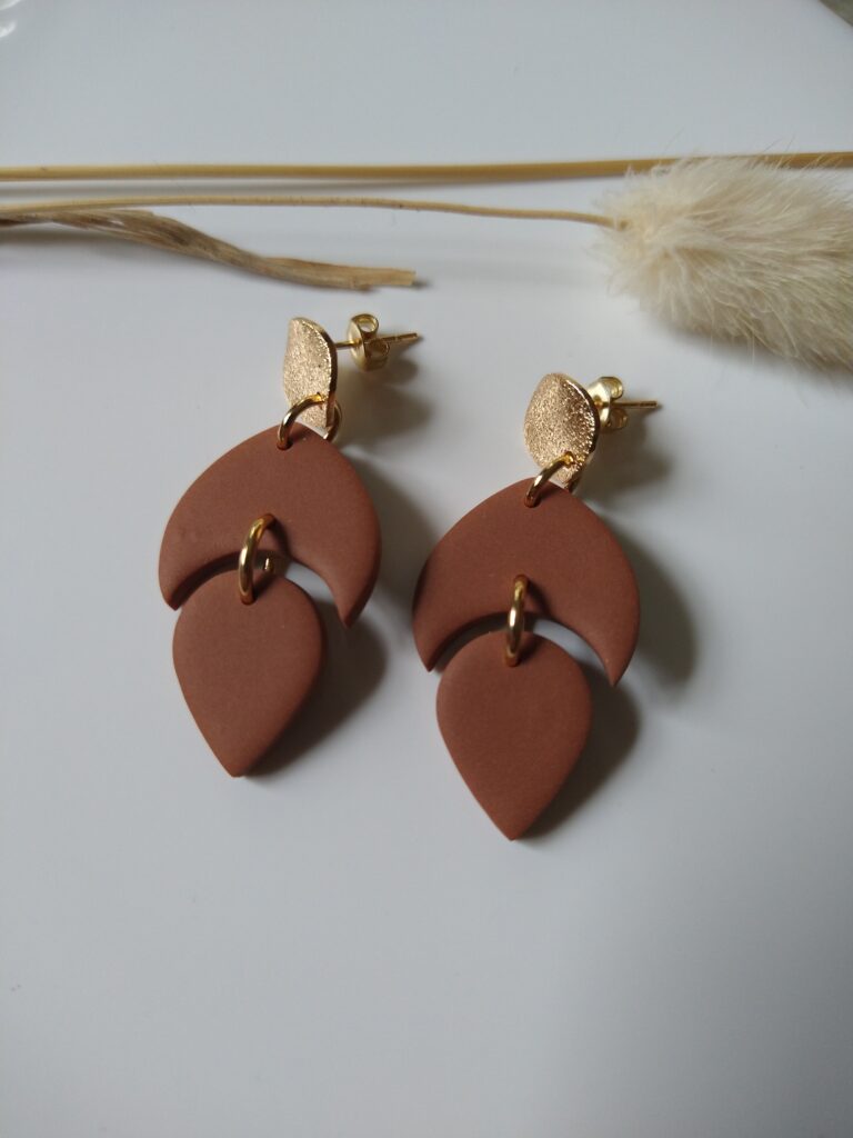 Oorbel Loise - caramel