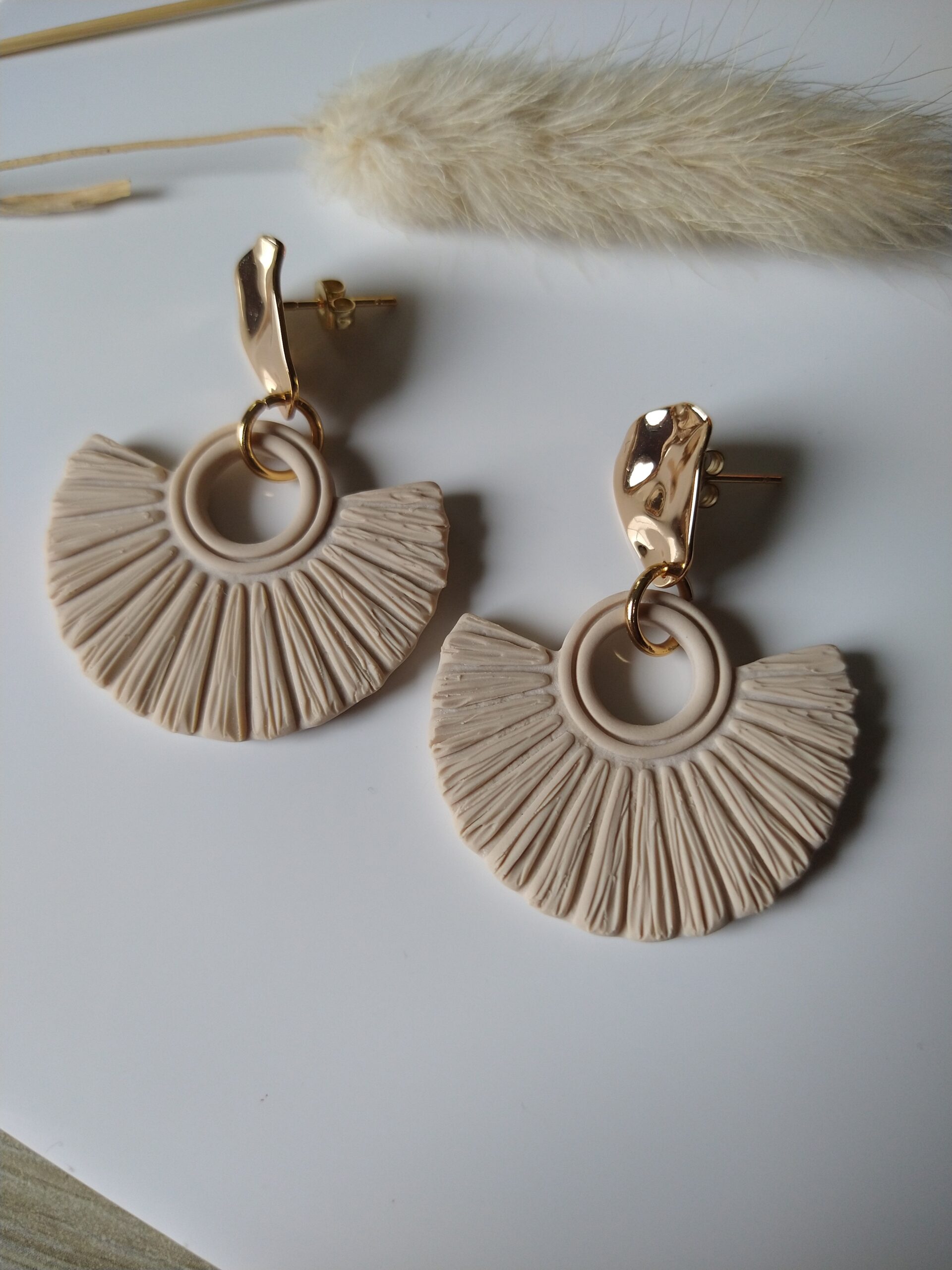 Oorbel Bohemian - sand