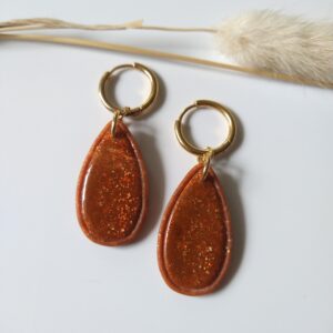 Oorbel Amara - caramel