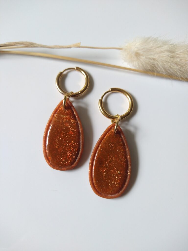 Oorbel Amara - caramel